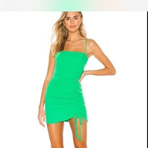 Green Sleeveless Mini Dress